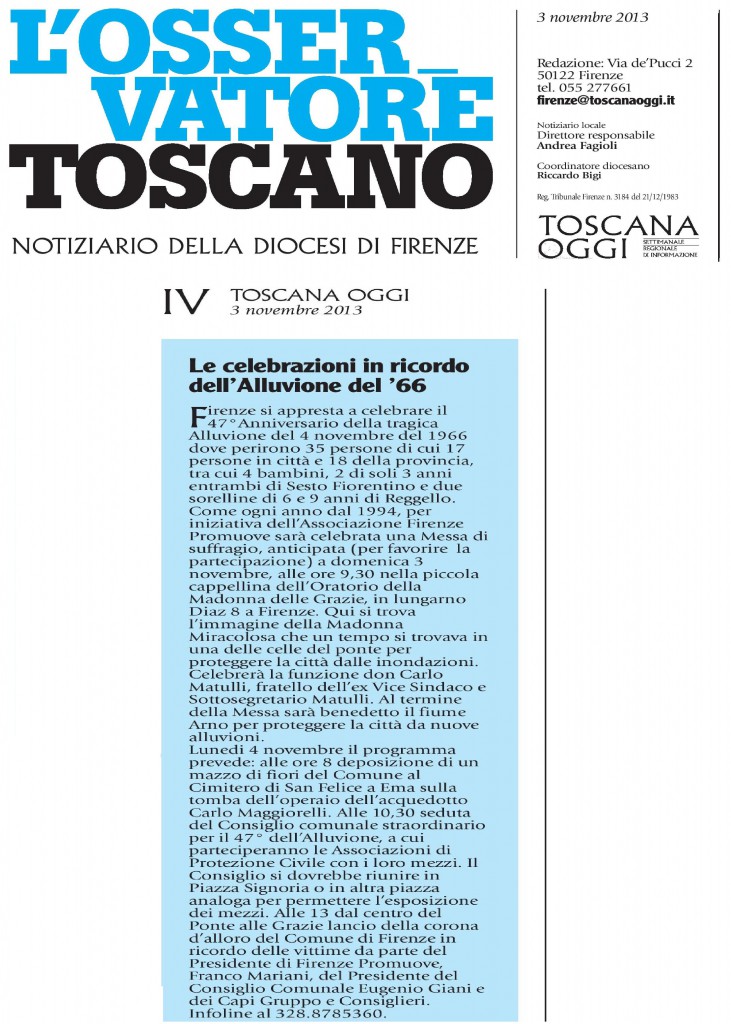 Osservatore Toscano 47 alluvione