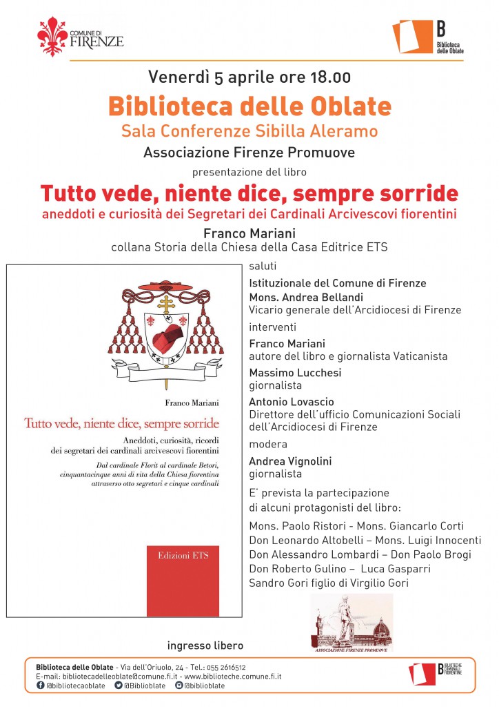 Locandina presentazione libro Segretari Cardinali di Franco Mariani del 5 APRILE 2019 a Firenze-page-001